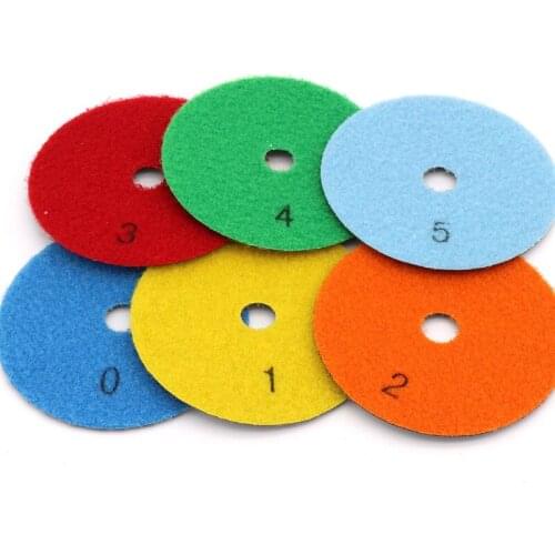 2Pcs 3Inch80mm 4Inch100mm Diamond Dry Polishing Pads Abrasive Pad Diamond Grinding Wheel for Granite Marble Stone Sanding Disc