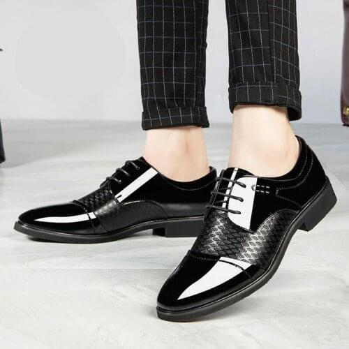 Brand 2020 Men Oxford Shoes, Lace-Up Casual Business Men Shoes, Brand Men Wedding Shoes, Men Dress Shoes