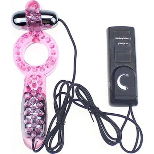Electrical Stimulation Penis Vibrator Remote Control Clit Vibrating Bullet Cockring Dual Vibrator for Men Sex Toys for Couples