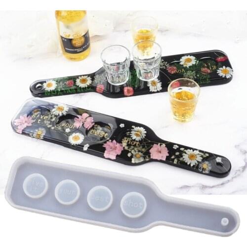 Champagne Glass Mold Wine Rack Tray Wine Glass Holder Epoxy Resin Molds Silicone Wine Butler Casting Molds for Wine Bot