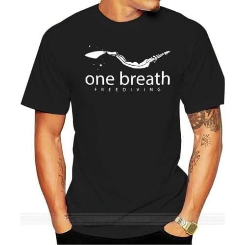 One Breath Freediving Apnea Vintage Underwater Diving Fin Mask Retro Gift Unisex New Fashion Brand Men Cartoon Hip Hop T Shirt