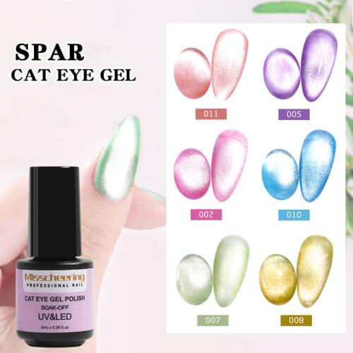 2020 New Glitter 9D Magnetic Wide Cat Eye Nail Gel Polish 8ml Nails Art Polish Gel Lacquer Magnet UV/LED Soak Off UV Gel Varnish