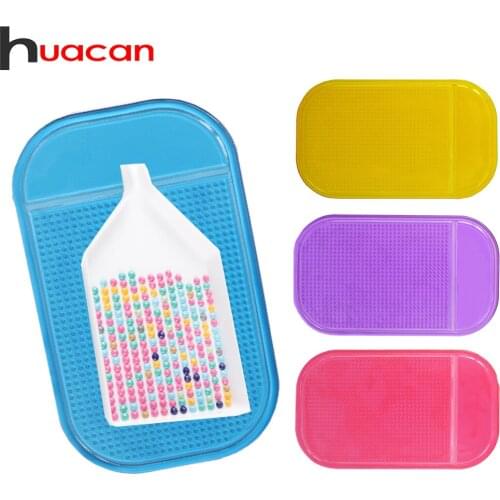 Huacan 1pc Random Color Diamond Painting Non-slip Mat For Holding TrayTools Diamond Embroidery Accessories