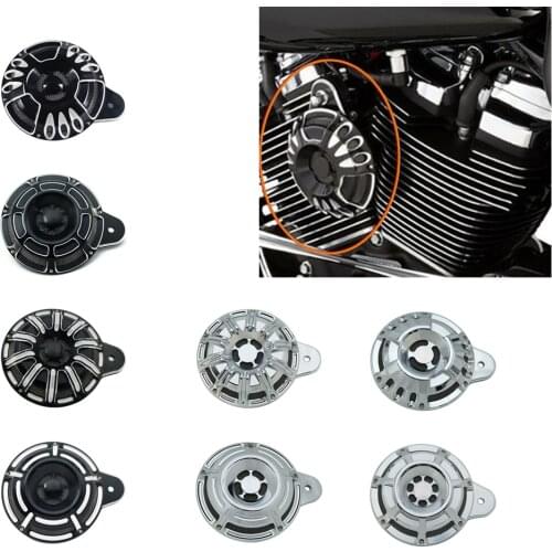 Motorcycle Black Horn Cover Horns Assembly For Harley Big Twin Touring Street Glide 1996-2020 Sportster XL 2007-2020