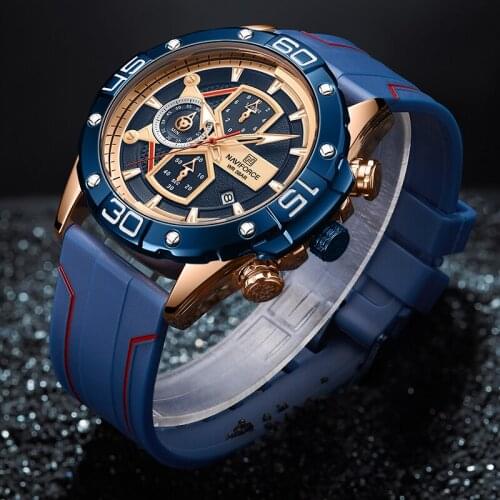 NAVIFORCE Brand Top Luxury Men Watch Casual Chrono Fashion Clock Sport Waterproof Quartz Military Male Watch Relogio Masculino