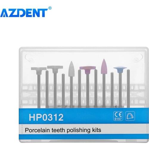 Dental Porcelain teeth polishing kits HP 0312 for low speed Handpiece Dental Lab Silicone Polishers