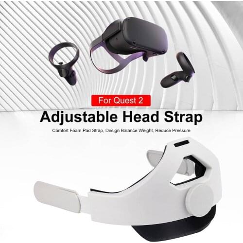 New For Oculus Quest 2 PU Head Strap Virtual Reality Supporting Forcesupport Upgraded Elite Breathable Head Strap VR Accessories