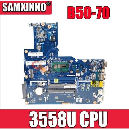 High quality New ZIWB2/ZIWB3/ZIWE1 LA-B092P For Lenovo B50-70 Laptop Motherboard FRU:5B20G46110 SR1E8 3558U DDR3L 100% Tested