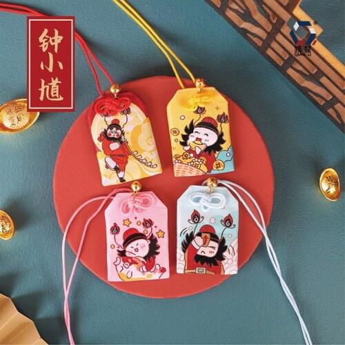 Peace Omamori Embroidery Zhong Kui Cross Stitch Sachet Cross-stitch Stitching Accessories Sachet Finished Product Pendant