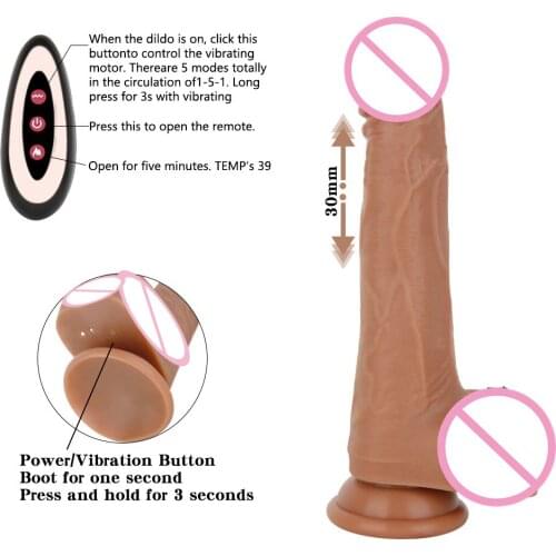 2020 Realistic Dildos Wireless Silicone Penis Vibrator G Spot Massage Stimulate Sex Toy Phallus for Women Adult 18 Big Strapon