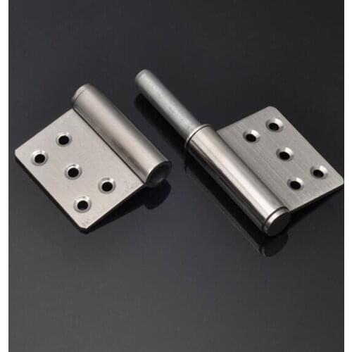 Detachable Door axis Hinge 5 inch 304 stainless steel security Door Hinges x3