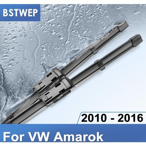 BSTWEP Wiper Blades for Volkswagen VW Amarok Fit Hook / Push Button Arms 2010 2011 2012 2013 2014 2015 2016
