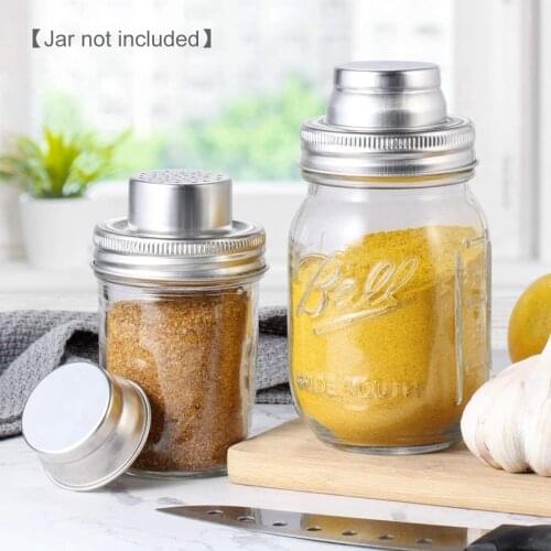 Mason Jar Shaker Lids for Spices Shaker Top for Mason Jar Cinnamon Sugar Shaker Mason Jar Spice Lid for Mouth Mason