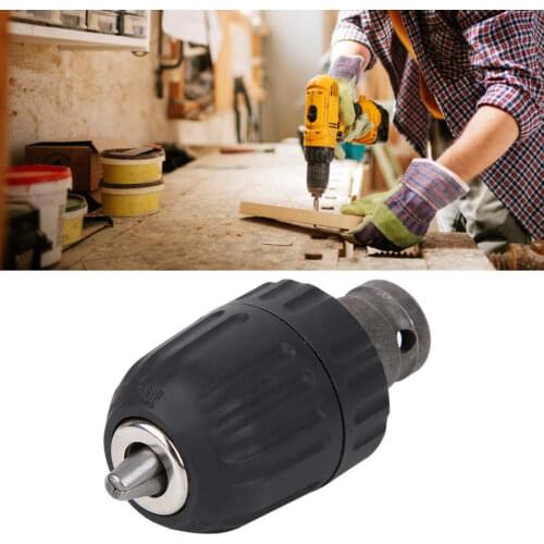 Drill Chuck 0.8mm-10mm 3/8-24UNF Drill Chuck Adaptor Thread Installation For Electric Wrench Conversion