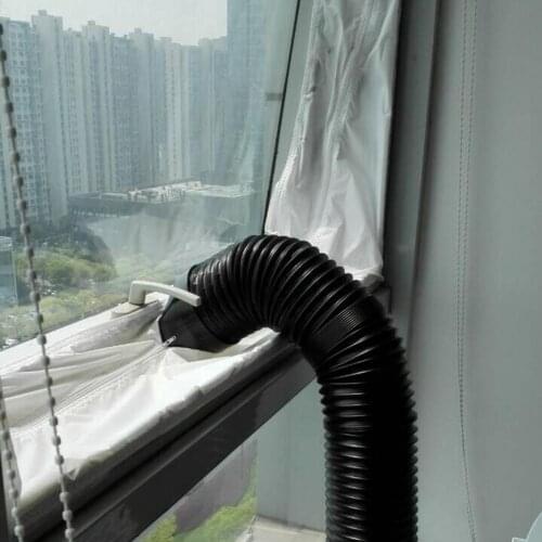 4M Window Seal Universal Air Lock Cloth Plate Hot Airs Stop Conditioner Outlet Window Sealing Kit For Mobile Air Conditioner