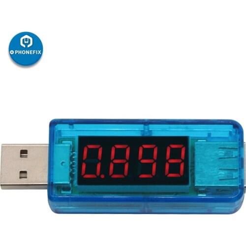PHONEFIX USB Port Output Current and Output voltage Tester Detector with LCD Display Mobile Power Supply Charger Tester Meter