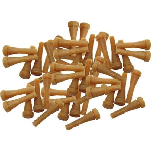 Poultry Plucking Fingers Hair Removal Machine Glue Stick Chicken Plucker Beef tendon material corn rod 96Pcs 65mm