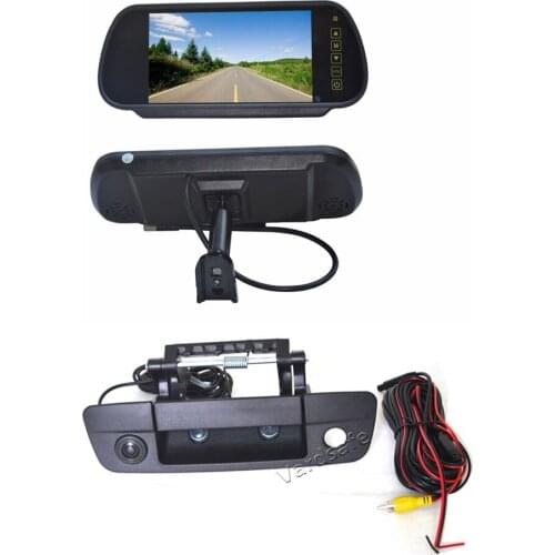 Vardsafe VS4527R 7 Inch Replacement Rear View Screen & Reverse Camera for Dodge Ram Pickup Truck 1500 2500 3500 (2009-2018)