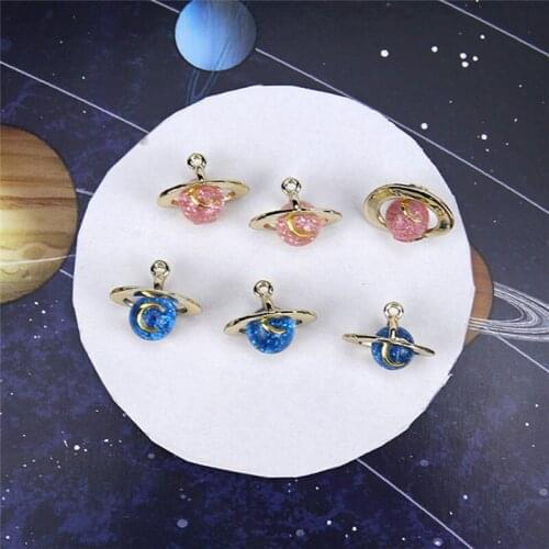 10pcs New Fashion Space Universe Planet Earrings For Women Girls Star Necklace Bracelet Pendant Diy Jewelry Accessories