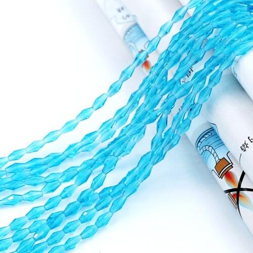 100 pieces exquisite 4x8mm Austrian Long Bicone crystal beads for Jewelry marking DIY necklace&Bracelet