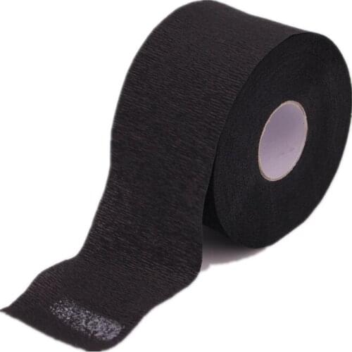 5 Roll/Bag Disposable Neck Strip Paper Collar Barber Shop Salon Cape Black