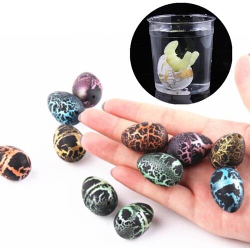 5Pcs/set Dinosaur Eggs Water Hatching Big Inflated Eggs Cracks Growing Egg Science Educational Toys for Children