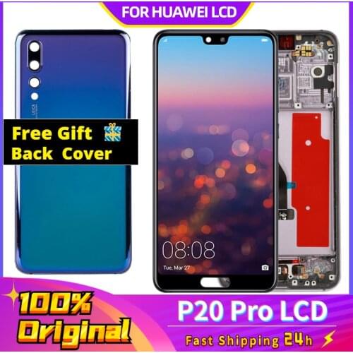 6.1'' Original Super AMOLED Display for Huawei P20 Pro LCD Touch Screen Digitizer Assembly CLT-L09 CLT-L29 CLT-AL01 Repair Parts