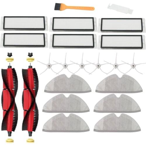 For XiaoMi Roborock S5 Max S50 S51 S55 S6 S60 S6 Pure S5Max Vacuum Accessories Mop Cloth HEPA Filter Main Brush Side Brush Parts