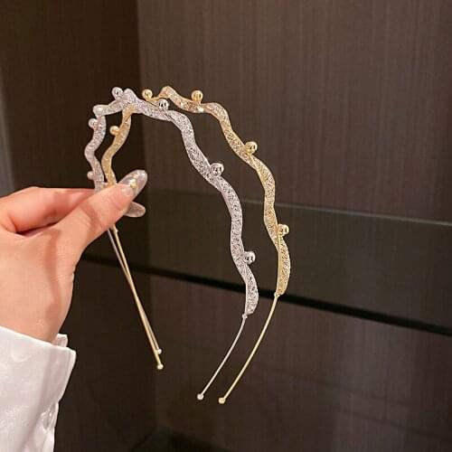 Shiny Trendy Inlaid Crystal Headband for Women Fashion Hairband Girl Press Hair Hairstyle Hairpin Hair Accessories Drop Shipping