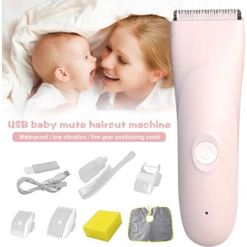 Household Baby Hair Clipper Silent Rechargeable Shaver Children Hair Trimmer Ceramic Blades for Kids Adult SK88