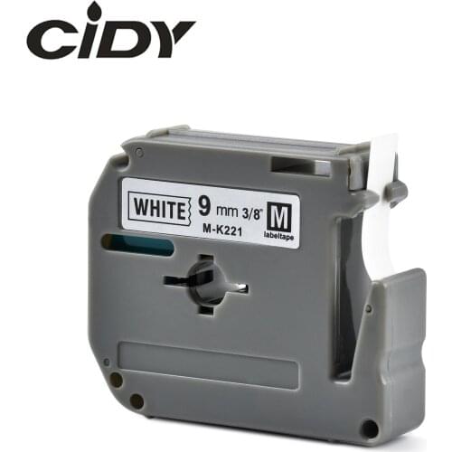 Cidy 30pcs MK221 Compatible Thermal Tape for Brother MK 221 MK-221 Black on White for PT-65 PT-70 PT-80 PT-85 PT-90 PT-100