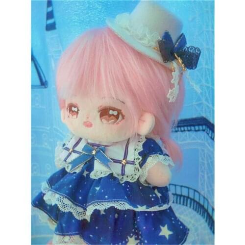 Cosmile Original Hand-made 20cm Doll Clothes Clothing Blue Navy Suit Outfits Skirt For 20cm Plush Doll Toy Stuffed Cosplay