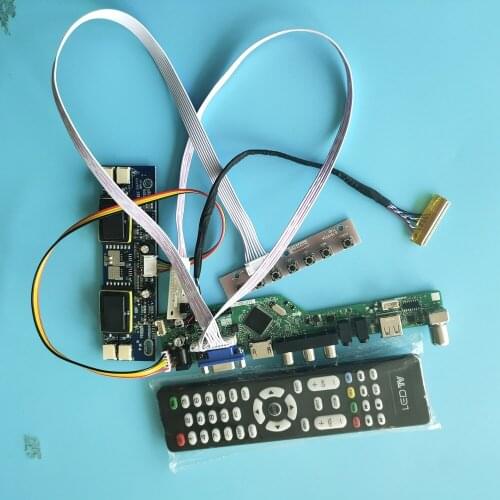 For M170EG01 V2 30pin 4 lamps TV USB VGA AV Digital Signal 1280X1024 17" kit Module Controller Driver Board New LCD HDMI