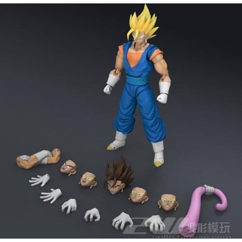 Bandai SHF Dragon Ball Vegetto Ultimate Fit Breaker Tenacious Mightiest Gohan Goku Action Figure Model Toy Accessories 6Inch