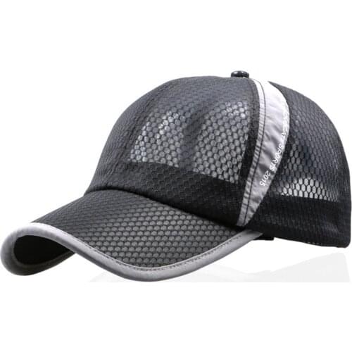 3 Colors High Quality Fashion Women Cap Mens Sunscreen Summer Hat Mesh Tennis Running Outdoor Sports Cap
