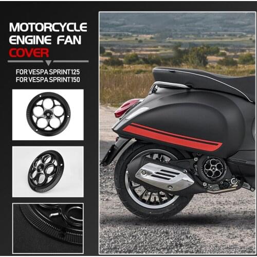 Motorcycle Engine Fan Cover Rotating Cooling Radiator Guard Protector for Vespa Spring Sprint 150 Primavera 125 2021 2020 2019