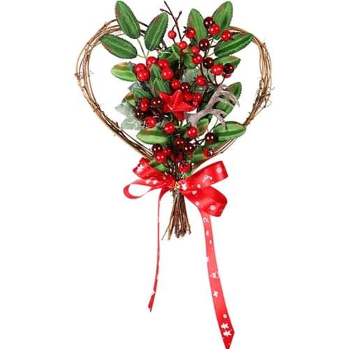 Hot Christmas Garland Artificial Flower Wreath for Door Decors, Weddings, Parties, and Home Decorations