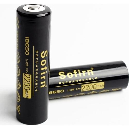 Sofirn 18650 Batteries 2200mAh 3.7V Li-ion Rechargeable Battery INR18650 2200mah Battery for Electronic Toys Tools Flashlight