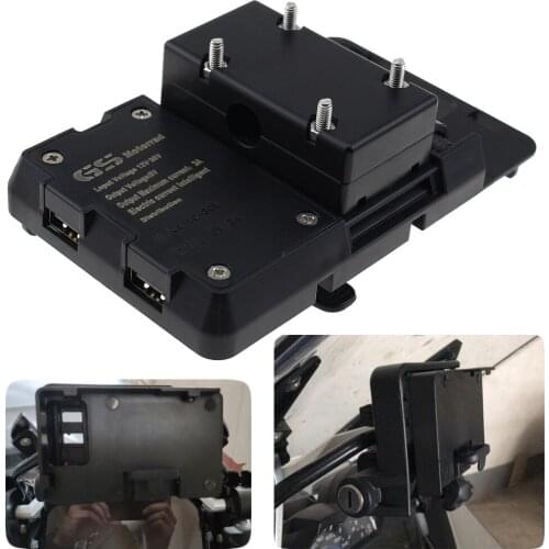 Motorcycle USB Charger Mobile Phone Holder Stand Bracket for BMW R1200GS LC&Adventure 2014 2015 2016 2017 for S1000XR R1200RS