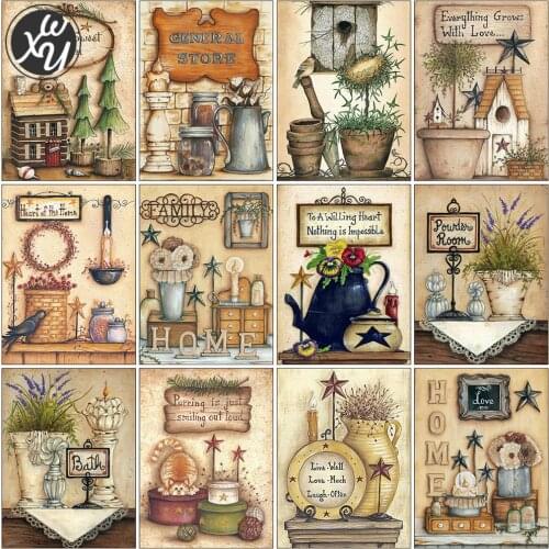 Diamond Painting Kits for Adults Family Full Drill Mosaic Art Landscape Rhinestones Embroidery Round Cross Stitch for Home Decor