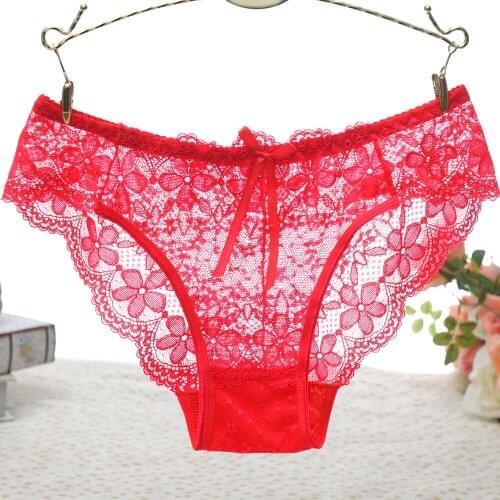 L'bellagiovanna womens lace Underwear sexy Panties seamless Briefs Female Underpants girls Bragas bow Intimates princess 1520n