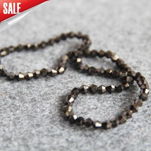 New Necklace 4mm Faceted Silvercolor AB+ Colorful Glass Crystal Beads Stone Loose Beads 15inch DIY Fashion Jewelry Making Design