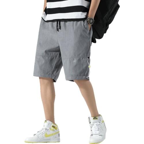 New Summer Mens Large Size M-5XL Loose Casual Shorts Trousers Youth Beach Knee-Length Pants Sports Daily Streetwear Top Capris