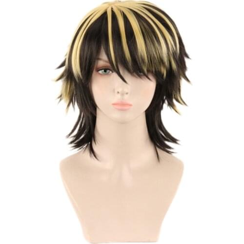 Tokyo Revengers Hanemiya Kazutora Wig Cosplay Costume Heat Resistant Synthetic Hair Men Women Carnival Party Wigs