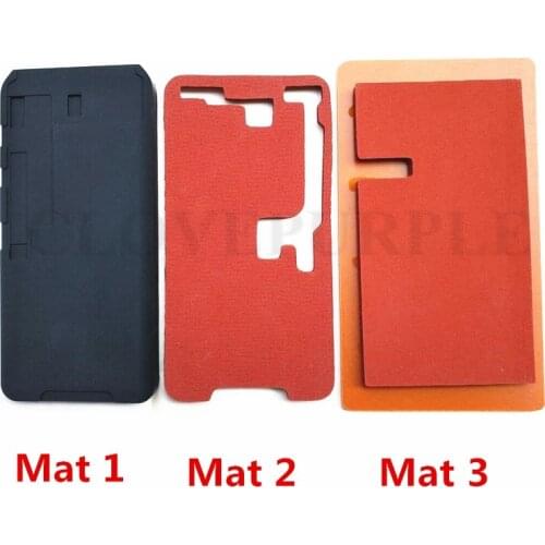 LCD Mold Mould Silicone Laminating Black Rubber Pad Mat For iPhone 6 6S 7 8 Plus X XS Max XR