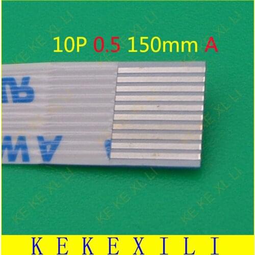 5-500pcs FFC FPC flat flexible cable 0.5mm pitch 10 pin Forward Length 150mm Width 5.5mm Ribbon FFC Flex Cable 0.5 pitch