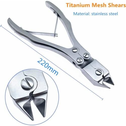 Orthopaedic Cage Shear Cutter Mesh Scissors Cable Shears Double Joint Steel Wire Cutter Titanium Veterinary Bone Practice Tools