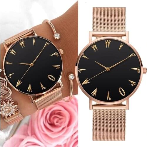 Luxury Women Watches Quartz Watch Stainless Steel Dial Bracelet Watch Women Casual Quartz Wrist Watches Gifts montre femme