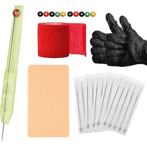 2021 New Hand Poke Stick Tattoo Kit DIY Tattoo Supply Grommets Needles Set for Tattoo Artists Beginners Tattoo Tool Kit