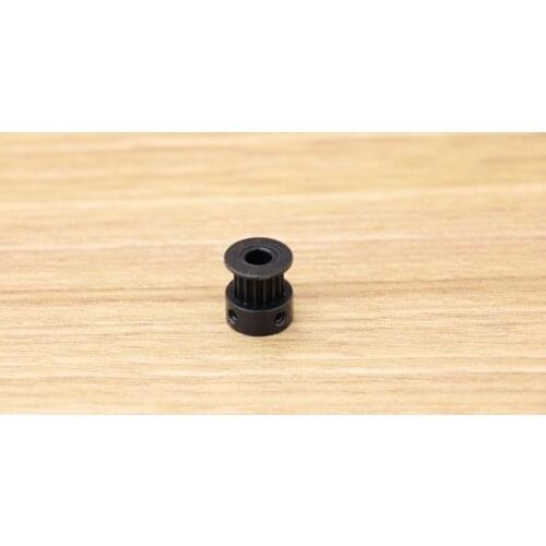 1PCS/LOT S2M 16teeth timing pulley 5mm bore for belt width 6mm Aluminium oxidation black S2M 16 Teeth 16 tooth for 3D printer